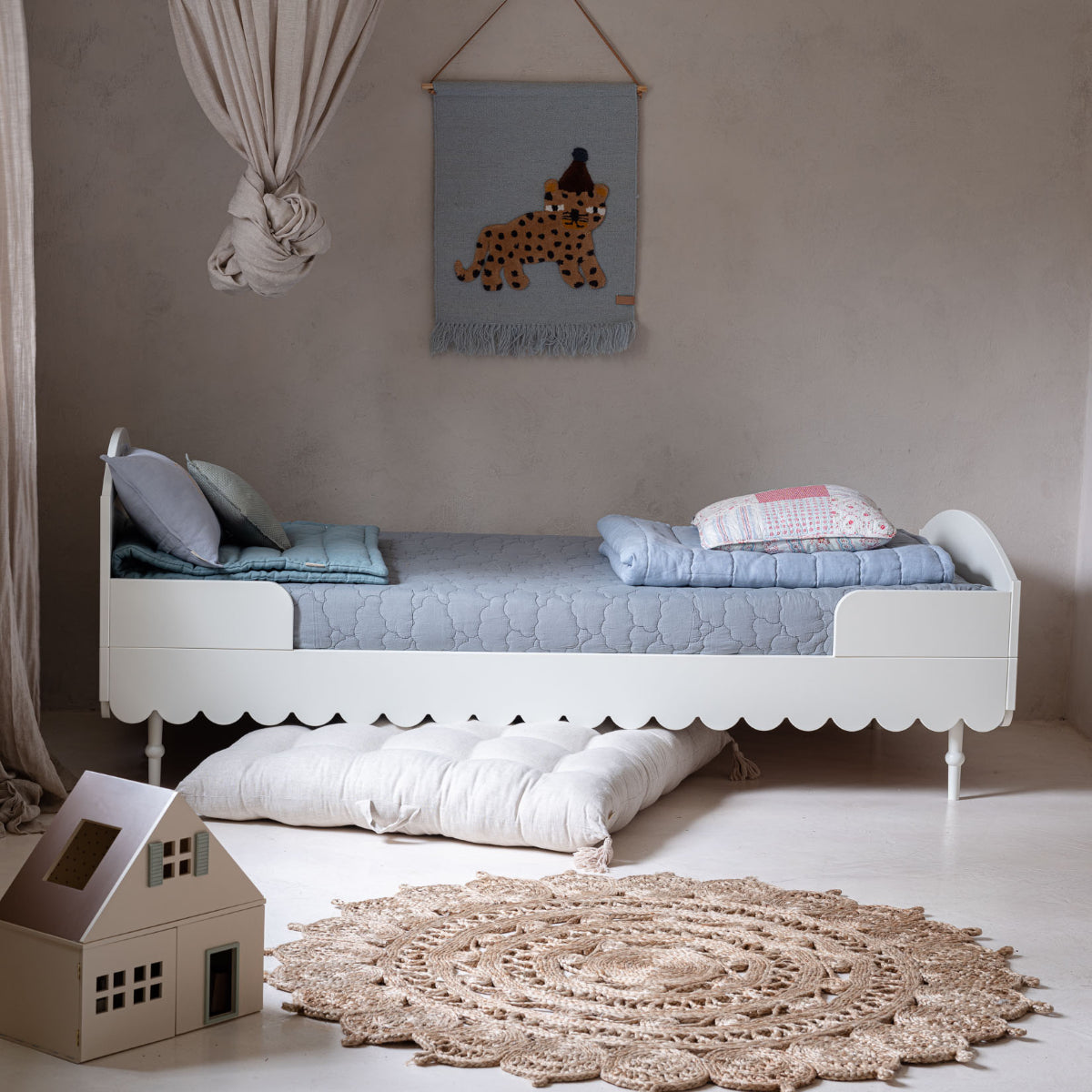 Wood Luck Bed Babushka - Wit - Eenpersoons 90x200cm image 0