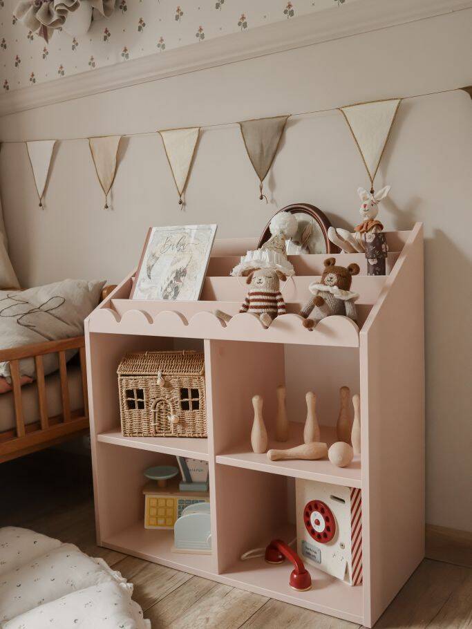 Montessori Boekenkast met Schulprand - Sunset image 6