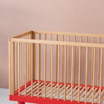 KARL & FRIC Ledikant Nox - Naturel met rode poten image 6