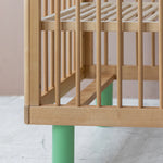 KARL & FRIC Ledikant Nox - Naturel met groene poten image 6