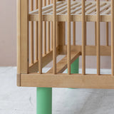 KARL & FRIC Ledikant Nox - Naturel met groene poten image 6