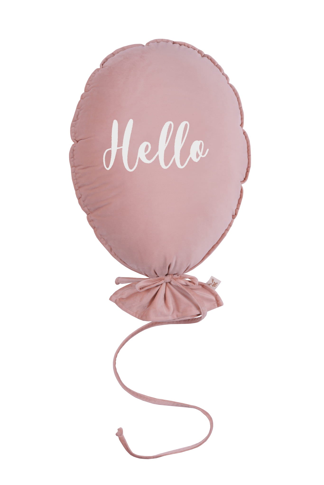 Ballon kussen deluxe -  roze fluweel image 4