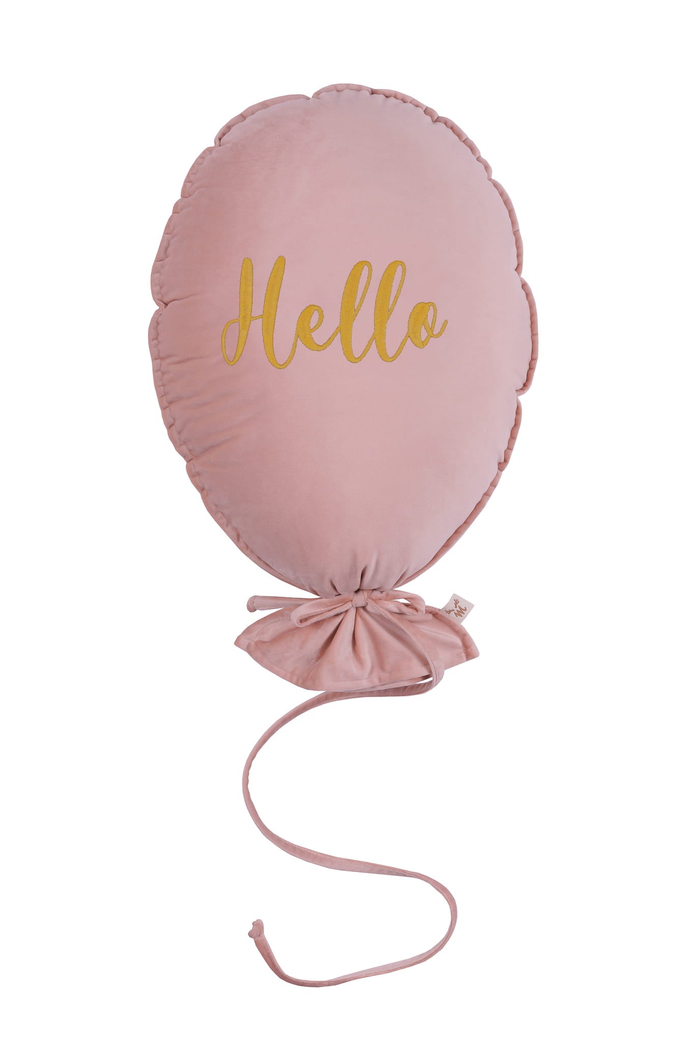 Ballon kussen deluxe -  roze fluweel image 5