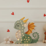 Little Lights Lamp Baby Draakje - Hunter Green - Groen image 4