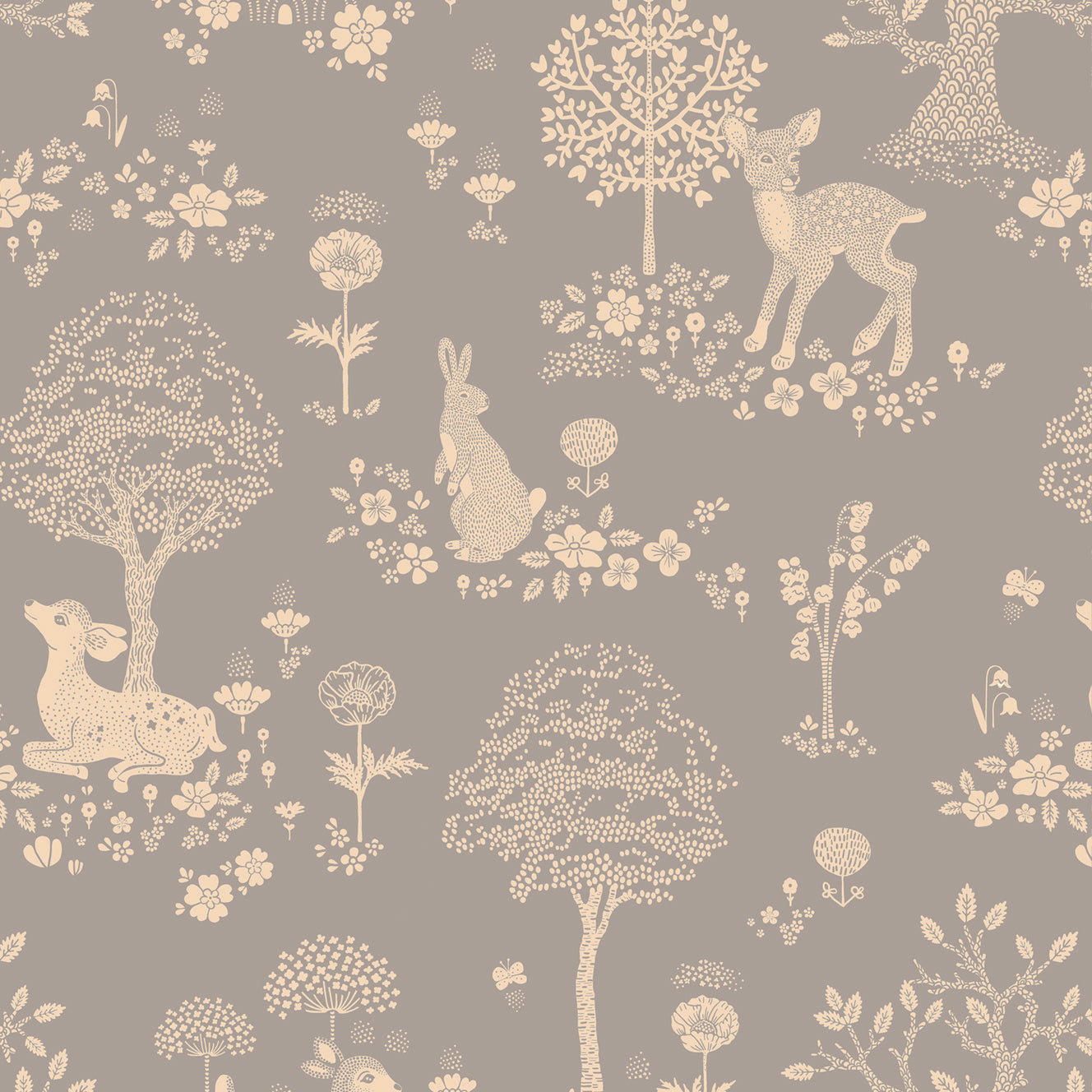 Majvillan Behang - Summer Fields - Dusty Blue image 1