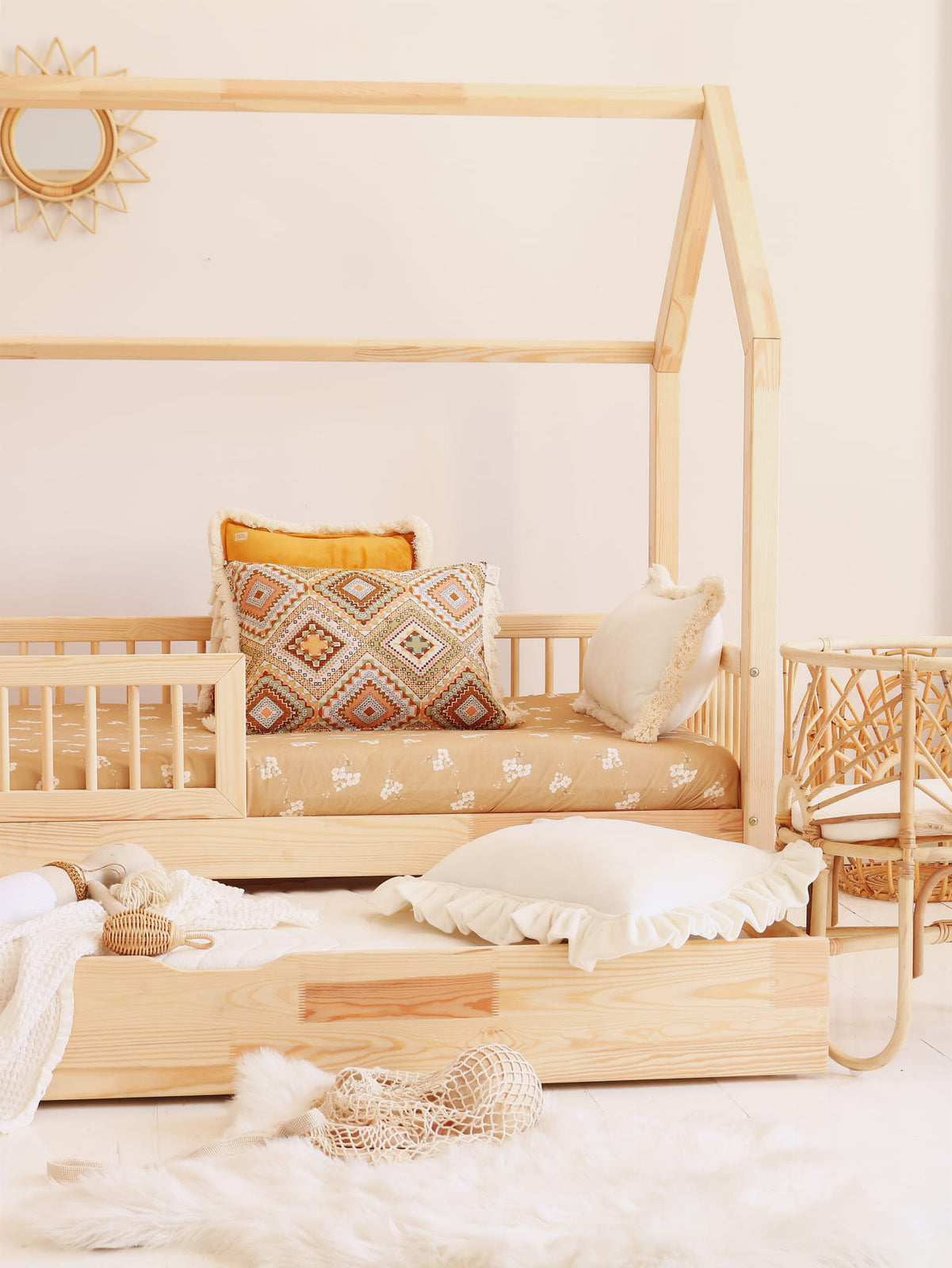 Bedhuisje Perle Natural met Lade - 90x190cm image 4