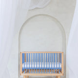 KARL & FRIC Ledikant Nox - Naturel met blauwe spijlen image 9