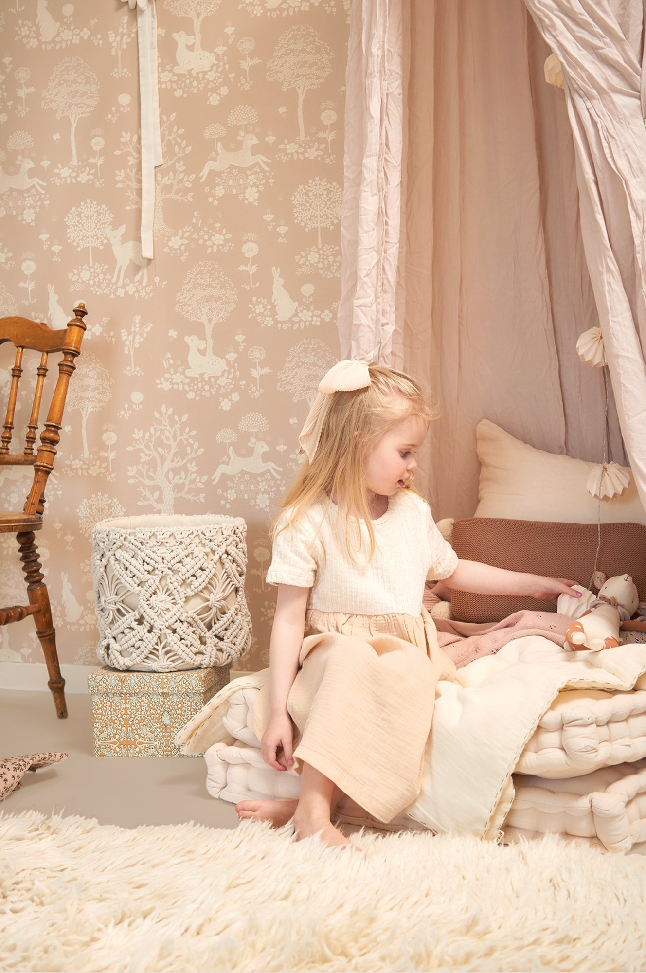 Majvillan Behang - Summer Fields - Dusty Pink image 2