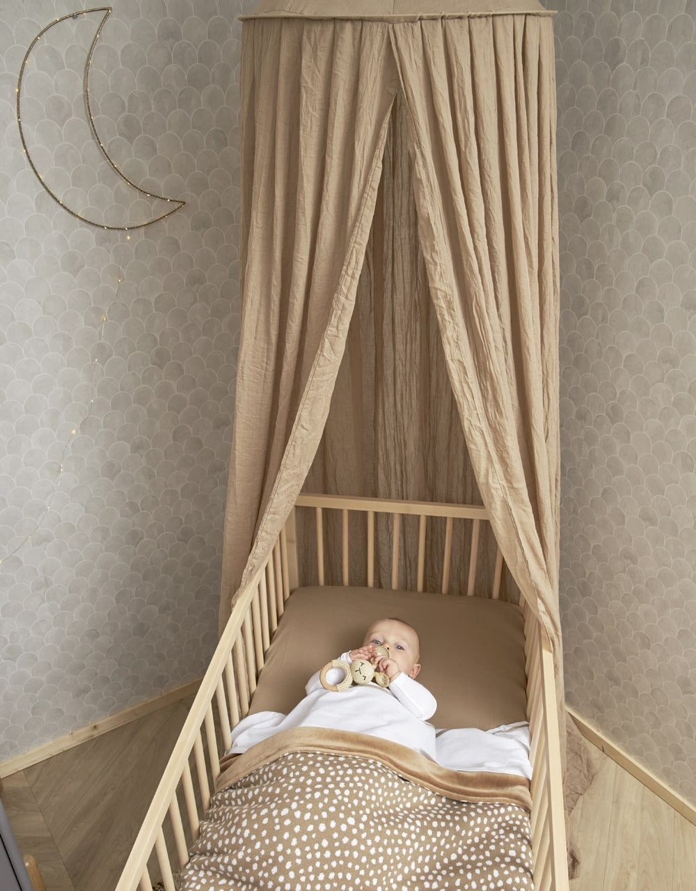 Meyco bedhemel - taupe image 0