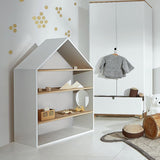 Boekenkast Novi met dakje - wit image 1