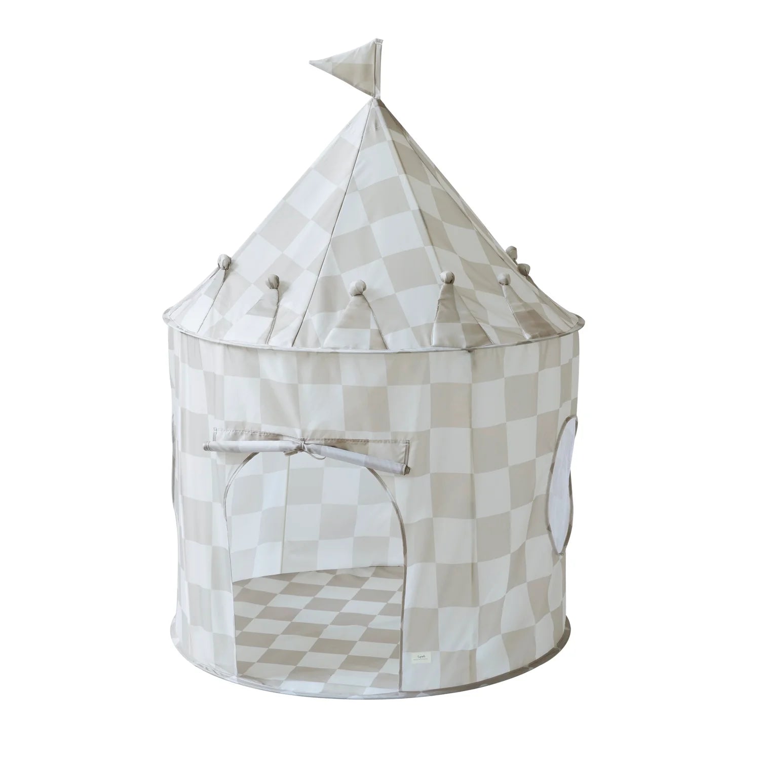 3 Sprouts Speeltent Kasteel | Checkerboard Beige image 0