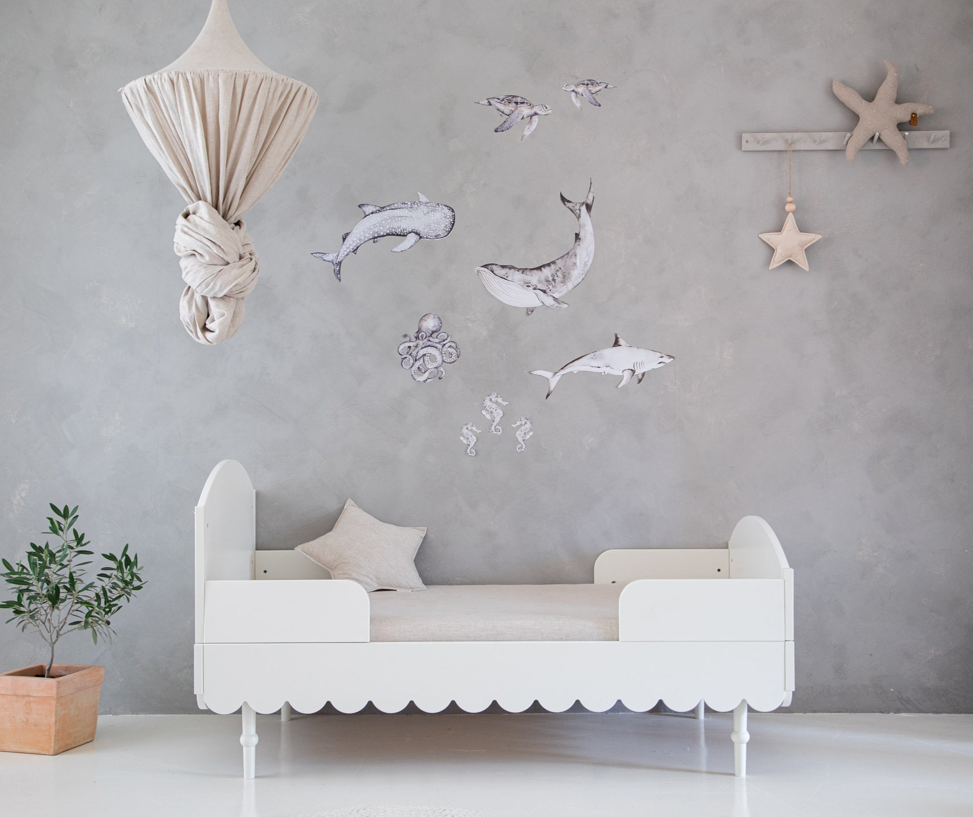 Wood Luck 2-in1 Ledikant Babushka - Wit image 5