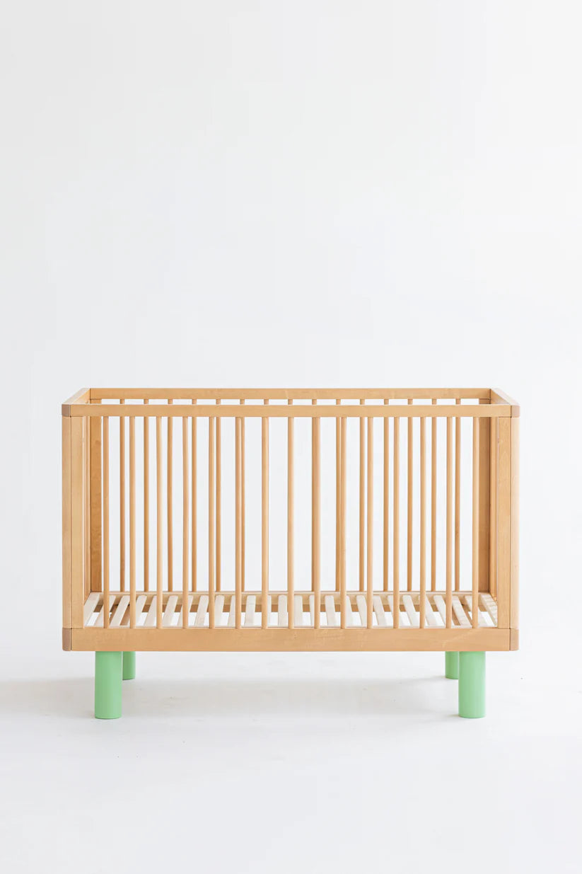 KARL & FRIC Ledikant Nox - Naturel met groene poten image 0