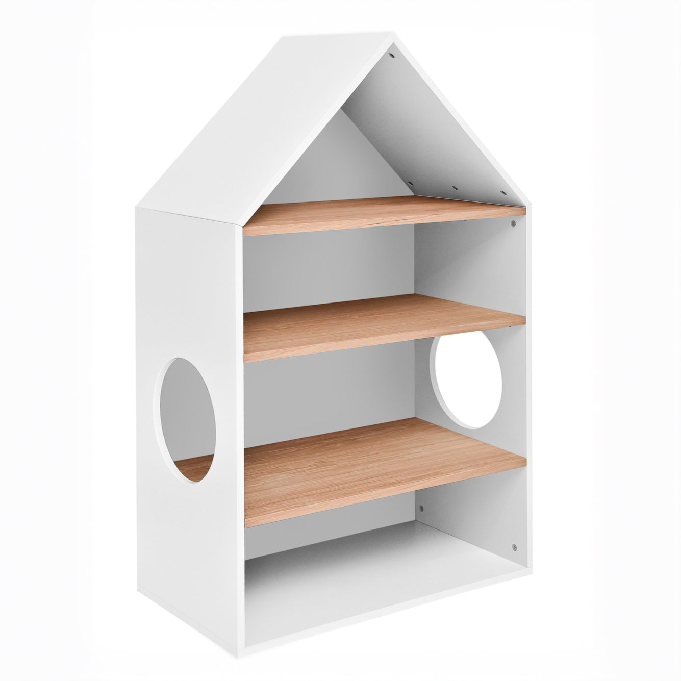 Boekenkast Novi met dakje - wit image 0