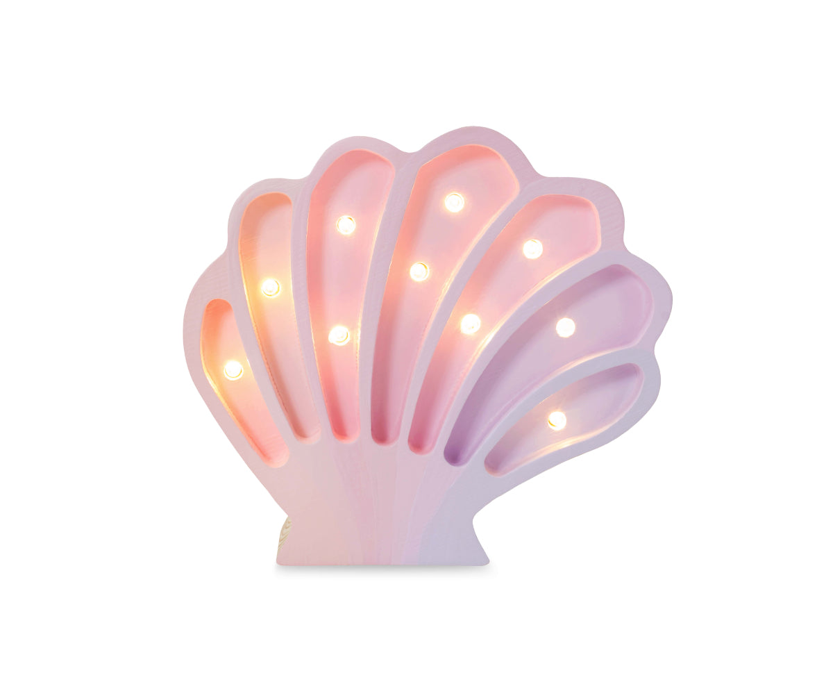 Little Lights Mini Lamp Schelp - Mermaids Pink - Roze image 0
