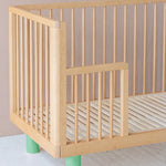 KARL & FRIC Ledikant Nox - Naturel met groene poten image 5