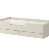 Montessori Junior Bed met Schulprand - Met Lade - 80x160cm - Latte Beige