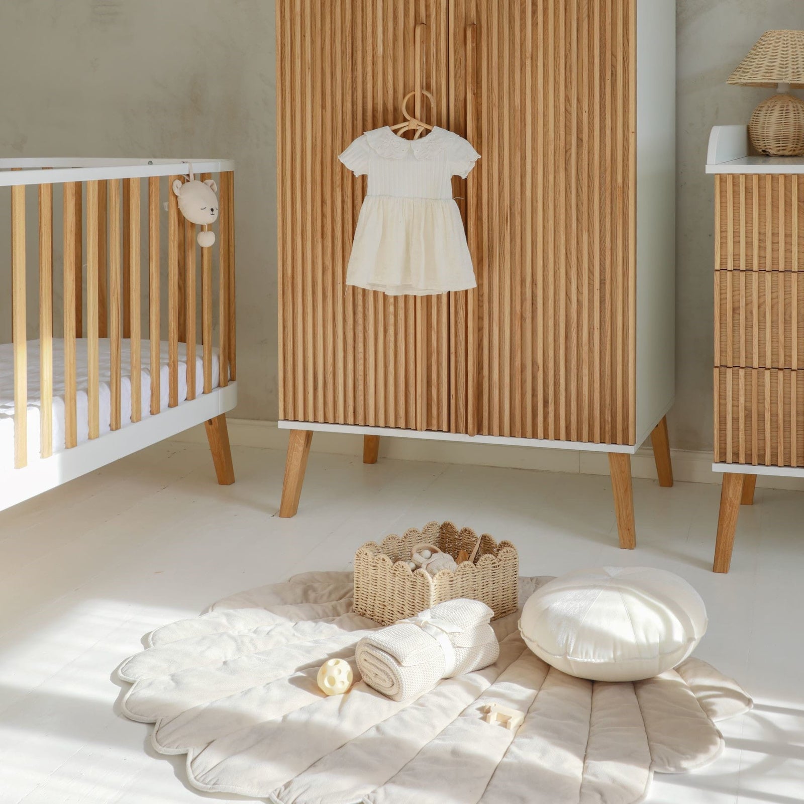 Babykamer 3-delig - naturel eiken wit image 0