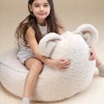 Wigiwama Beren Zitzak voor Kinderen Beer - Cream White Bear Beanbag image 2