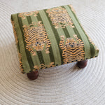 Poef Tijger - Groen - 40 x 40cm image 1