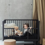 KARL & FRIC Ledikant Nox - Zwart satijn - 60x120cm image 5