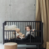 KARL & FRIC Ledikant Nox - Zwart satijn - 60x120cm image 5