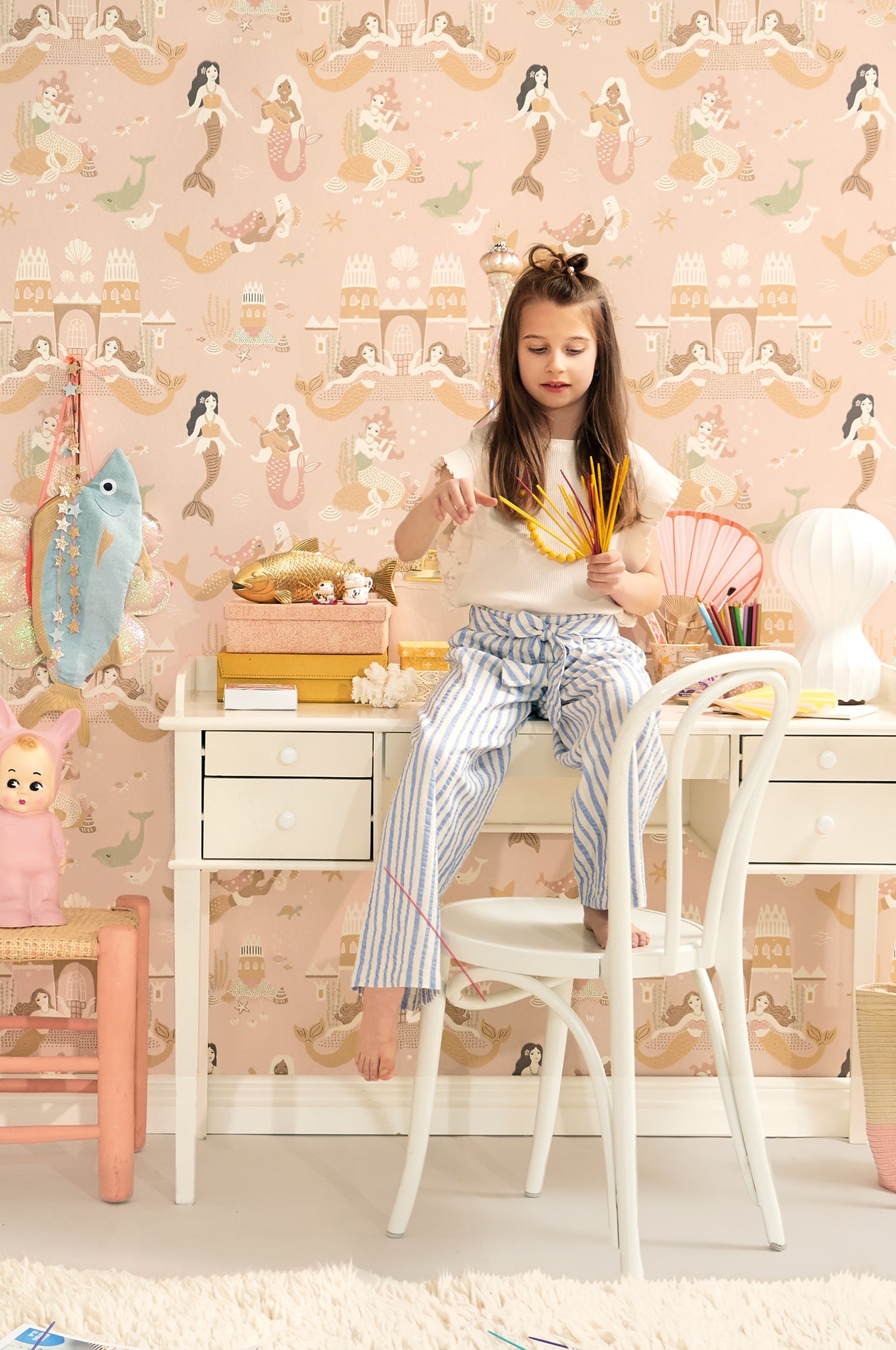 Majvillan Behang - Mermaid Reef - Sweet Pink image 6