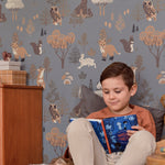 Majvillan Behang - Deep Forest - Midnight Blue image 0