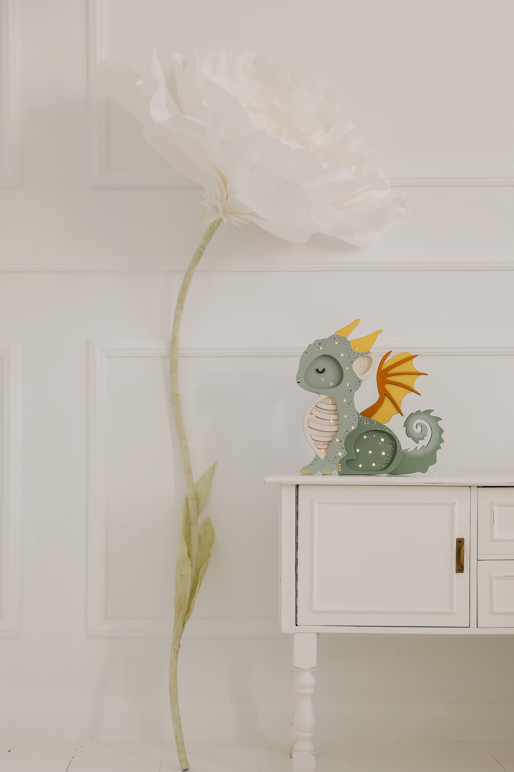 Little Lights Lamp Baby Draakje - Hunter Green - Groen image 6