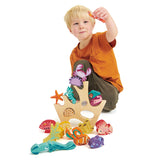 Tender Leaf Toys - Stapelspeelgoed Koraalrif - Hout image 4