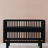 KARL & FRIC Ledikant Nox - Zwart satijn - 60x120cm image 2