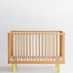 KARL & FRIC Ledikant Nox - Naturel met gele poten image 0