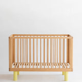 KARL & FRIC Ledikant Nox - Naturel met gele poten image 0