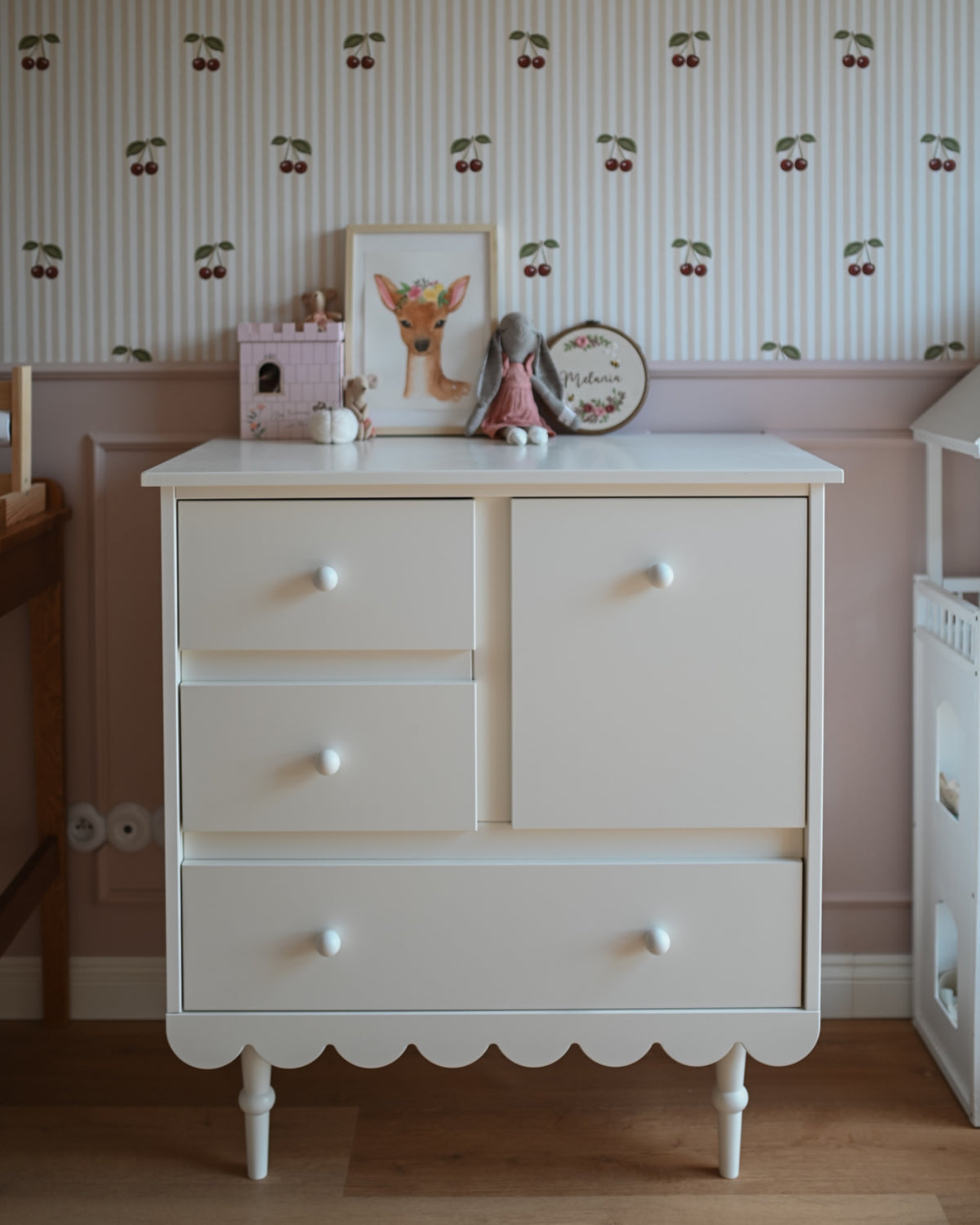 Wood Luck Kast/Commode Babushka - Wit image 1