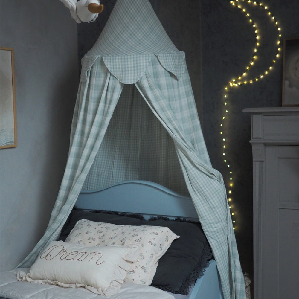 Bedhemel - Mint Ruitjes image 0