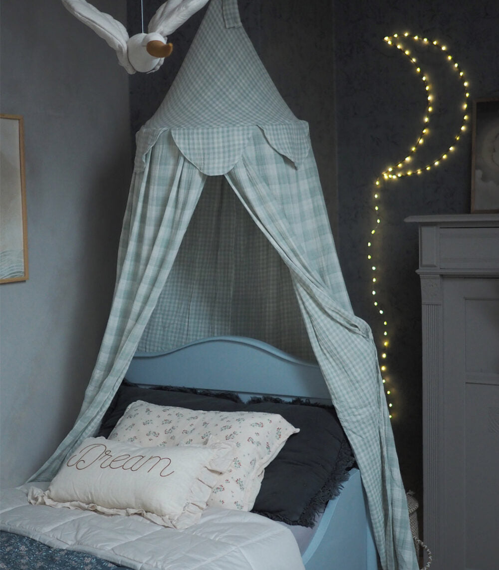 Bedhemel - Mint Ruitjes image 0