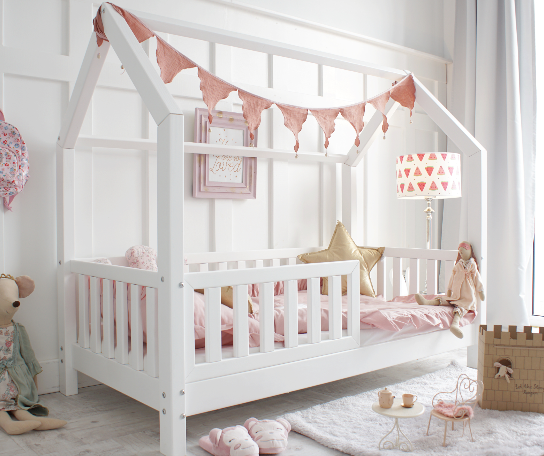 Bedhuisje Beau Wit - Eenpersoons 90x200cm image 2