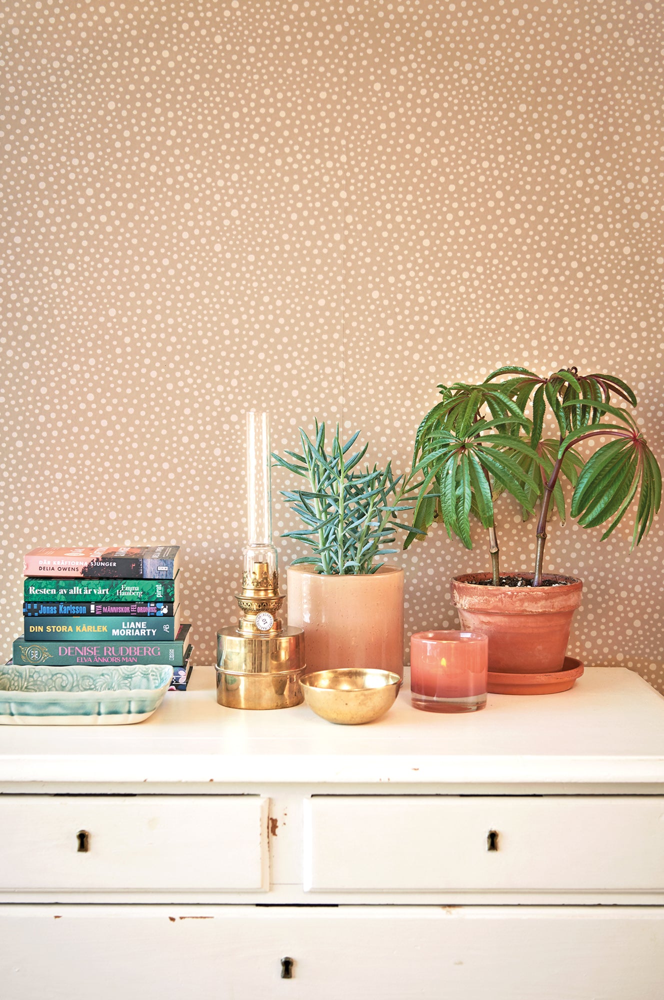 Majvillan Behang - Dots - Teddy Brown image 3