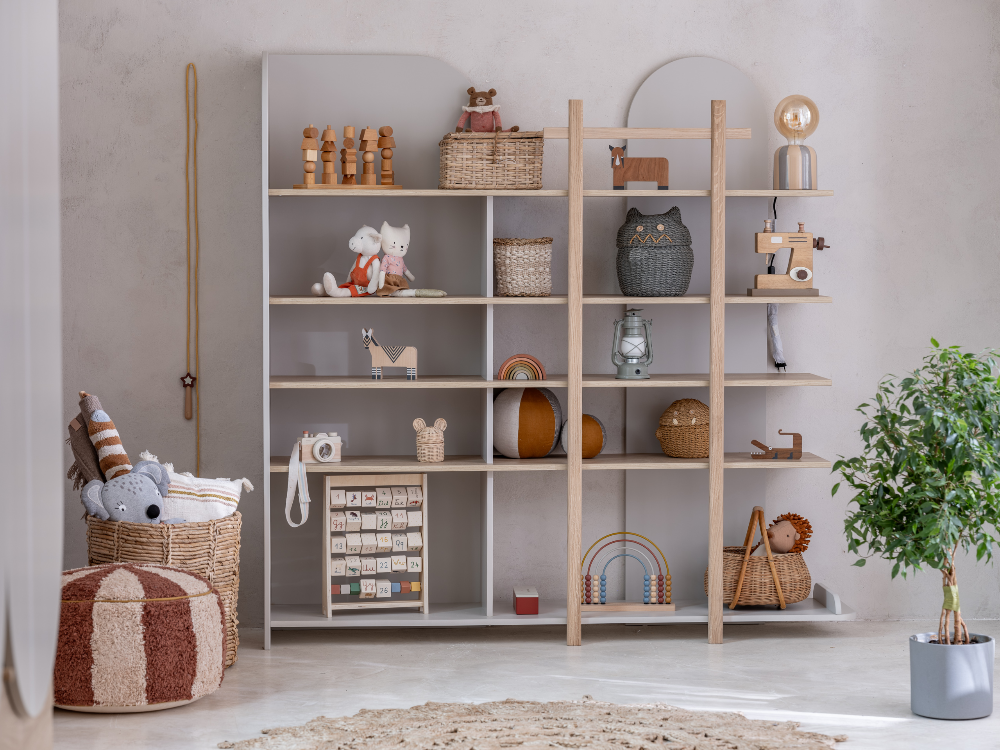 Wood Luck Boekenkast Bloom - Cashmere Grijs image 1