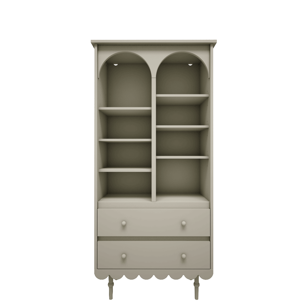 Wood Luck Hoge Boekenkast Babushka - Olive image 1