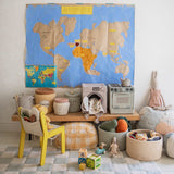 Lorena Canals Wasbaar Vloerkleed - Tiles - Blauw Sage - 120x160cm