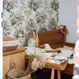 Dekornik Behang - Little Sleepy Animals - Bos Dieren Slapend - Licht