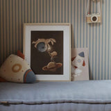 Dekornik Behang - Simple Vintage Stripes - Beige Blauw