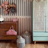 Dekornik Behang - Simple Rustic - Beige Blauw