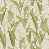 Dekornik Behang - Lily of valley - Bloemen Beige