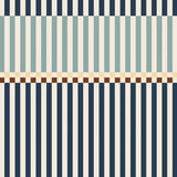 Dekornik Behang - Happy Stripes - Marine Blauw Munt Meerkleurig