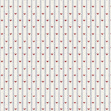 Dekornik Behang - Hearts Stripes Morning - Hartjes - Blauw Rood