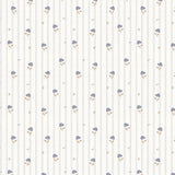 Dekornik Behang - Retro Flowers - Blauw