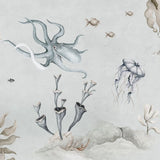Dekornik Behang - Underwater World - Onder Water Wereld - Grijs