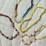 Barnsteen ketting baby/peuter - lemon, chakra edelstenen